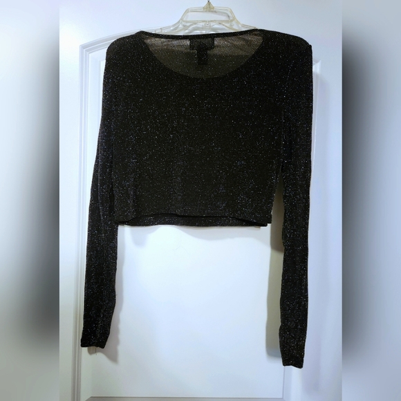 Sparkle Crop Long Sleeve - Picture 1 of 2